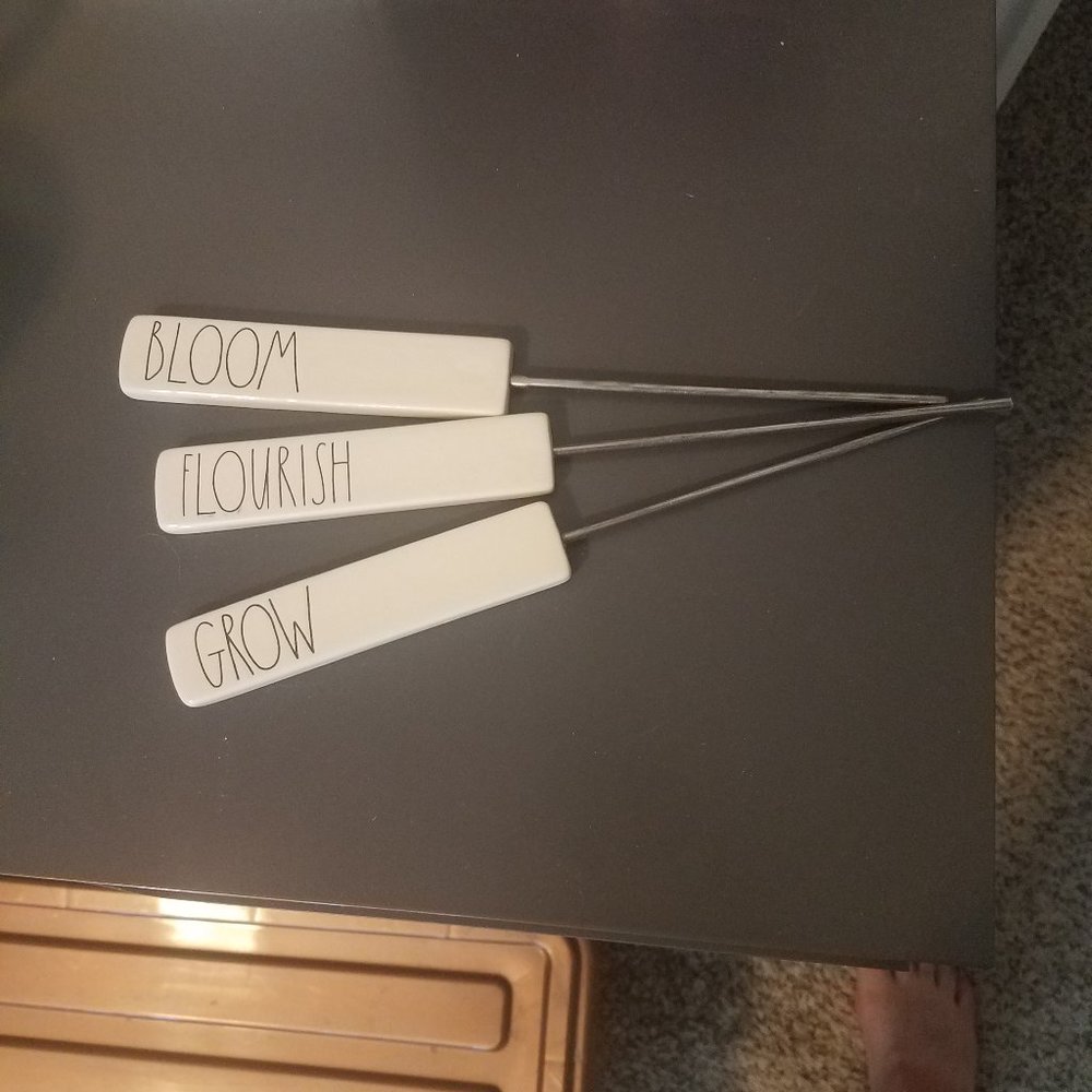 Rae Dunn plant markers